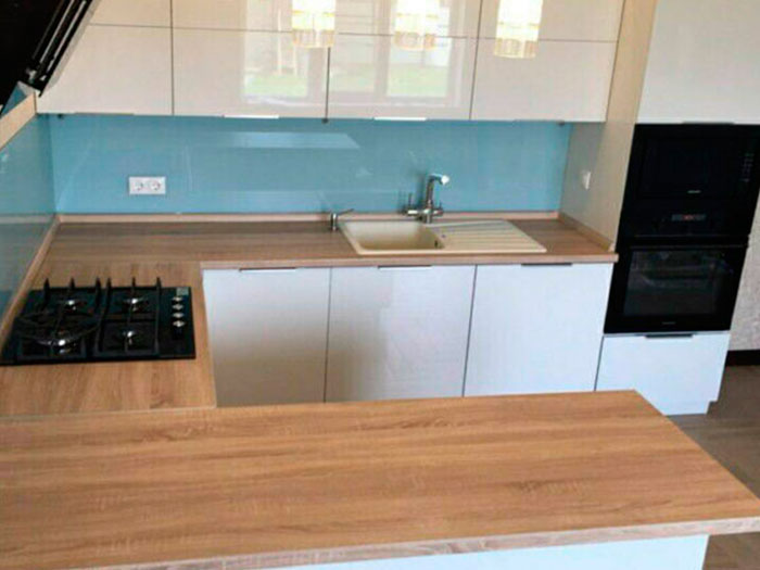 дизайнерская кухня из дуба